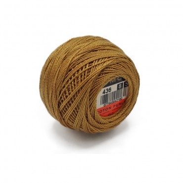 Cotone Perlè DMC n 8 gomitolo 10g Beige 436