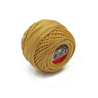 Cotone Perlè DMC n 8 gomitolo 10g Paglia 676