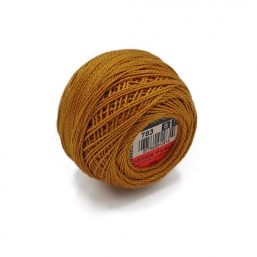 Cotone Perlè DMC n 8 gomitolo 10g Senape 783