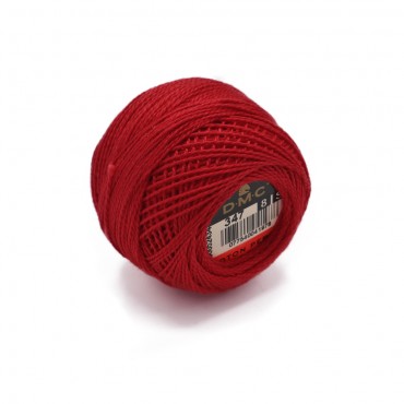 Cotone Perlè DMC n 8 gomitolo 10g Fragola 347
