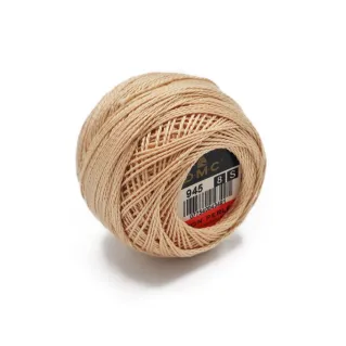 DMC Pearl Cotton No 8 10g ball Beige Rosa 945