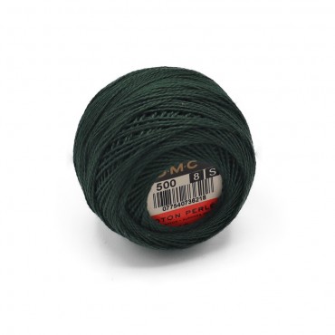 Cotone Perlè DMC n 8 gomitolo 10g Verdone 500