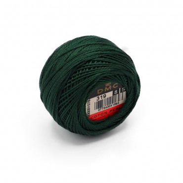 Cotone Perlè DMC n 8 gomitolo 10g Verdone 319