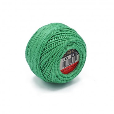 Cotone Perlè DMC n 8 gomitolo 10g Verdino 913