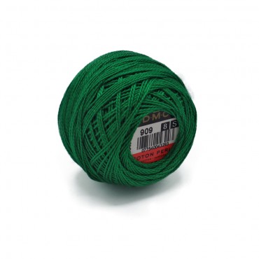 Cotone Perlè DMC n 8 gomitolo 10g Verde 909