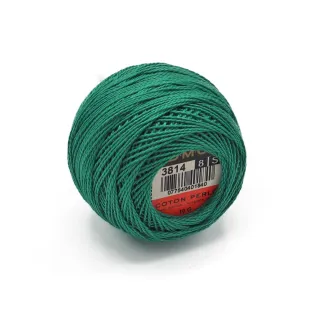 Coton perlé DMC n 8 pelote 10g Verde Ottanio 3814