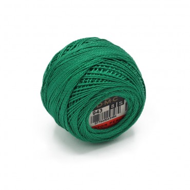 Cotone Perlè DMC n 8 gomitolo 10g Verde Ottanio 943