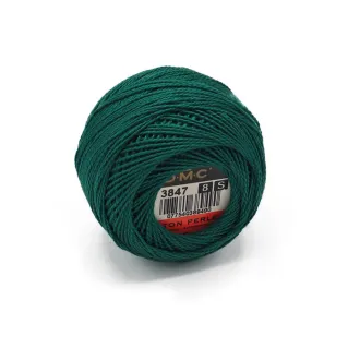 DMC Pearl Cotton No 8 10g ball Verde Ottanio 3847