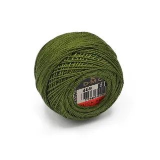Coton perlé DMC n 8 pelote 10g Oliva 469