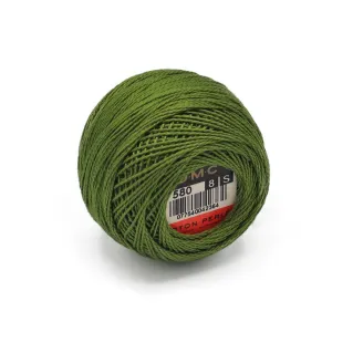 DMC Pearl Cotton No 8 10g ball Oliva 580