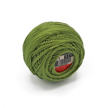 Cotone Perlè DMC n 8 gomitolo 10g Verde Chiaro 471