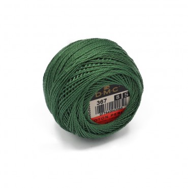 Cotone Perlè DMC n 8 gomitolo 10g Verde Bosco 367