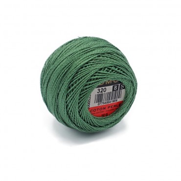 Cotone Perlè DMC n 8 gomitolo 10g Verde Bosco 320