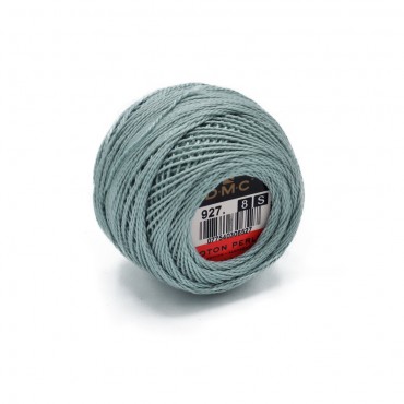 Cotone Perlè DMC n 8 gomitolo 10g Grigio Polvere 927