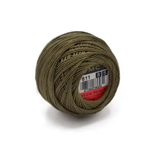 DMC Pearl Cotton No 8 10g ball Corteccia 611
