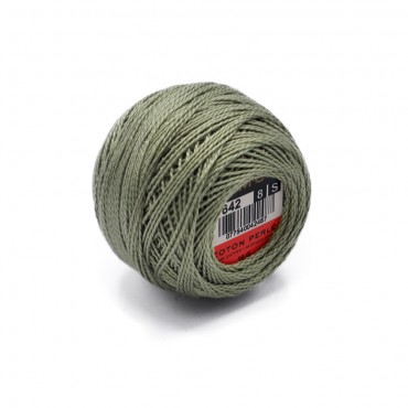 Cotone Perlè DMC n 8 gomitolo 10g Tortora 642