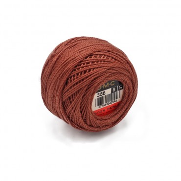 Cotone Perlè DMC n 8 gomitolo 10g Rosa Antico 356