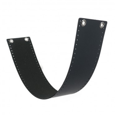 Set borsa AlexQueen fascia ecopelle per borse a uncinetto 80x14cm Grigio