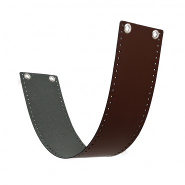 Set borsa AlexQueen fascia ecopelle per borse a uncinetto 80x14cm Marrone