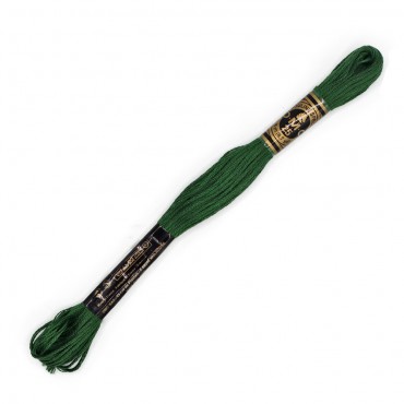 Moulinè special DMC 6 Capi Cotone per ricamo Verde foresta 986