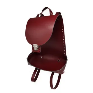 Set de sac à dos Travel en simili cuir pour crochet avec bretelles Bordeaux