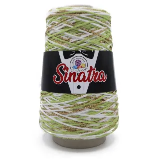 Sinatra ruban mélange viscose lurex dégradé bobine 200g Vert