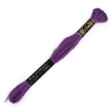 Moulinè special DMC 6 Capi Cotone per ricamo Lilla 208