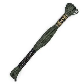 Moulinè special DMC 6 Cabos Algodón para bordado Verde oliva 3787
