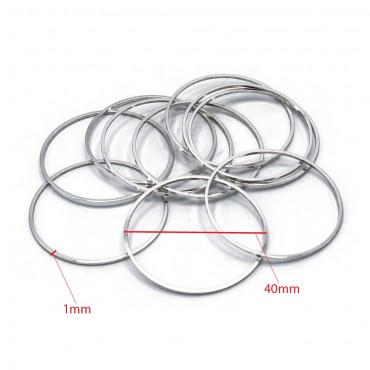 Cerchi in metallo mm40 pz10