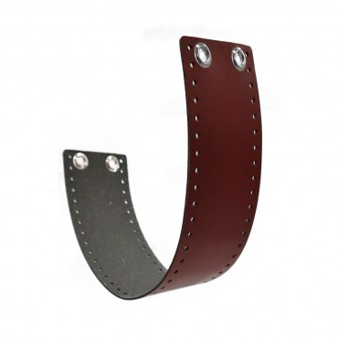 Set AlexQueenMini fascia ecopelle per borse 56x10cm Bordeaux