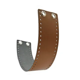 AlexQueen Mini Eco-Leather Strap Set 56x10cm Cuoio