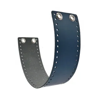 AlexQueen Mini Eco-Leather Strap Set 56x10cm Navy