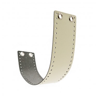 Set AlexQueenMini fascia ecopelle per borse 56x10cm Panna