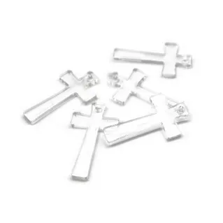 Croix en plex pour confiseries 40x20mm 5pcs Trasparente