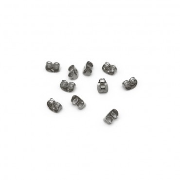 Farfalline per orecchini Argento 10Pz