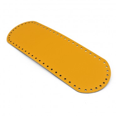 Fondo per Borse a Uncinetto Ecopelle 36x12 Giallo | Tessiland