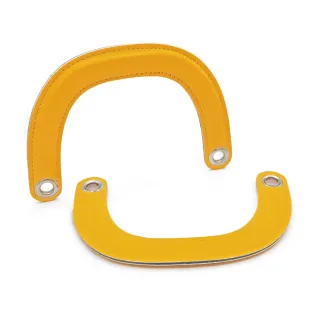 Dior Eco-Leather Reinforced Handles with Holes 2 pcs Yellow