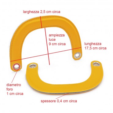 Handles DIOR Handmade Eco-Leather Handles in Yellow: Refined Details Made in Italy | Tessiland