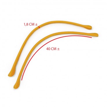 Poignées de crochet pour sac en Éco-Cuir Wave Tessiland Jaune