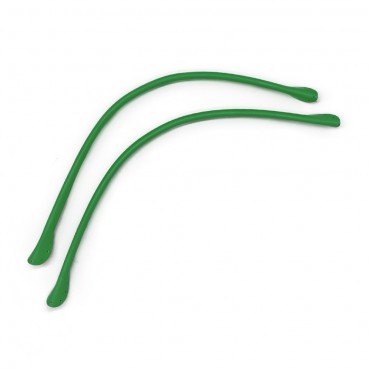 Manici Wave in ecopelle con fori per borse made in Italy Verde