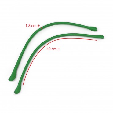 Asas de crochet para bolso en Ecopiel Wave Tessiland Verde