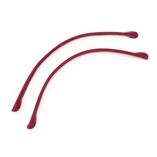 Poignées Wave en simili cuir avec trous pour sacs made in Italy Magenta