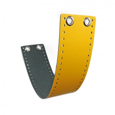 Set AlexQueenMini fascia ecopelle per borse 56x10cm Giallo