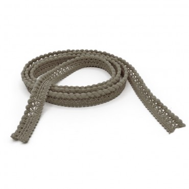 Passamaneria Mini Ball con palline per borse e accessori 3mt Tortora