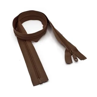 5 mm Nylon Spiral Zipper for Jackets and Cardigans 1 pcs Cuoio