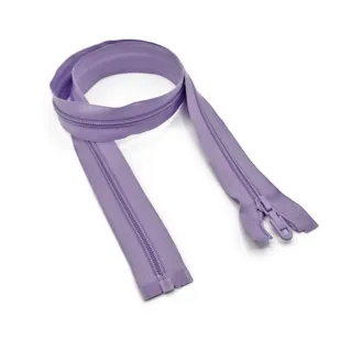 Cremallera Divisible Espiral Nylon 5 mm para Chaquetas y Cardigan 1 pz Lilla