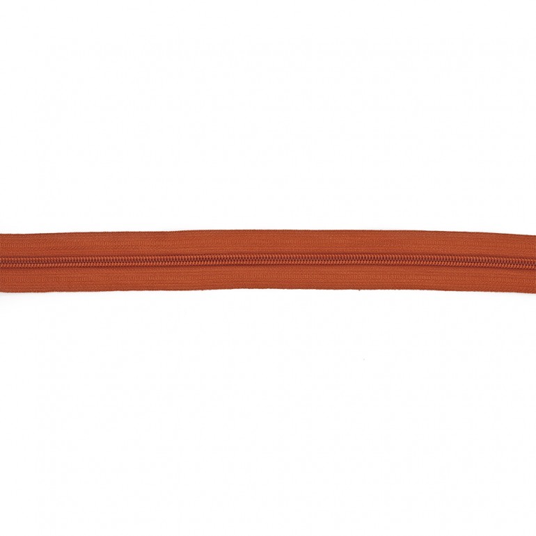 Zipper by the Meter Rust: Versatility for Creations | Tessiland