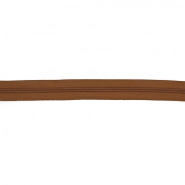 Cerniera Zip a Metraggio in Nylon per Borse e Cuscini 3m Bruciato