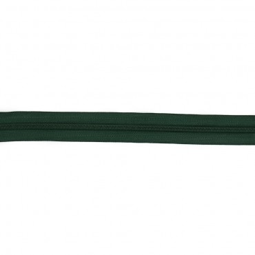Zipper by the Meter Dark Green: Versatility for Creations | Tessiland
