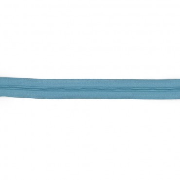 Cerniera Zip a Metraggio in Nylon per Borse e Cuscini 3m Azzurro